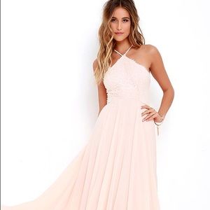 NWT Lulu’s blush pink formal dress